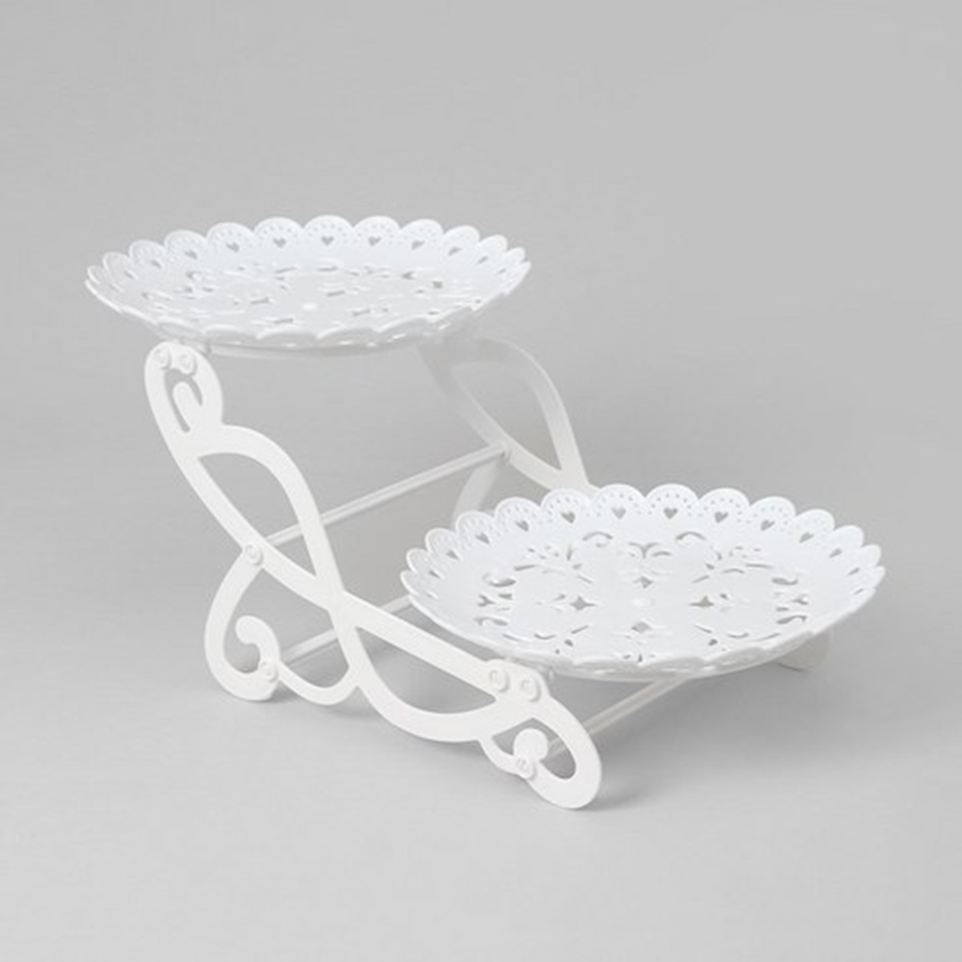 Two-Tier Ornate Serving Stand